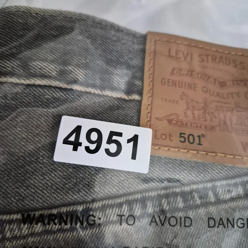 Levi's Premium 501 Jeans Men's 32x32 Brown Big E Straight Leg‎ Button Fly NWT